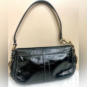 Coach Zoe Micro Patent Leather Hobo Handbag